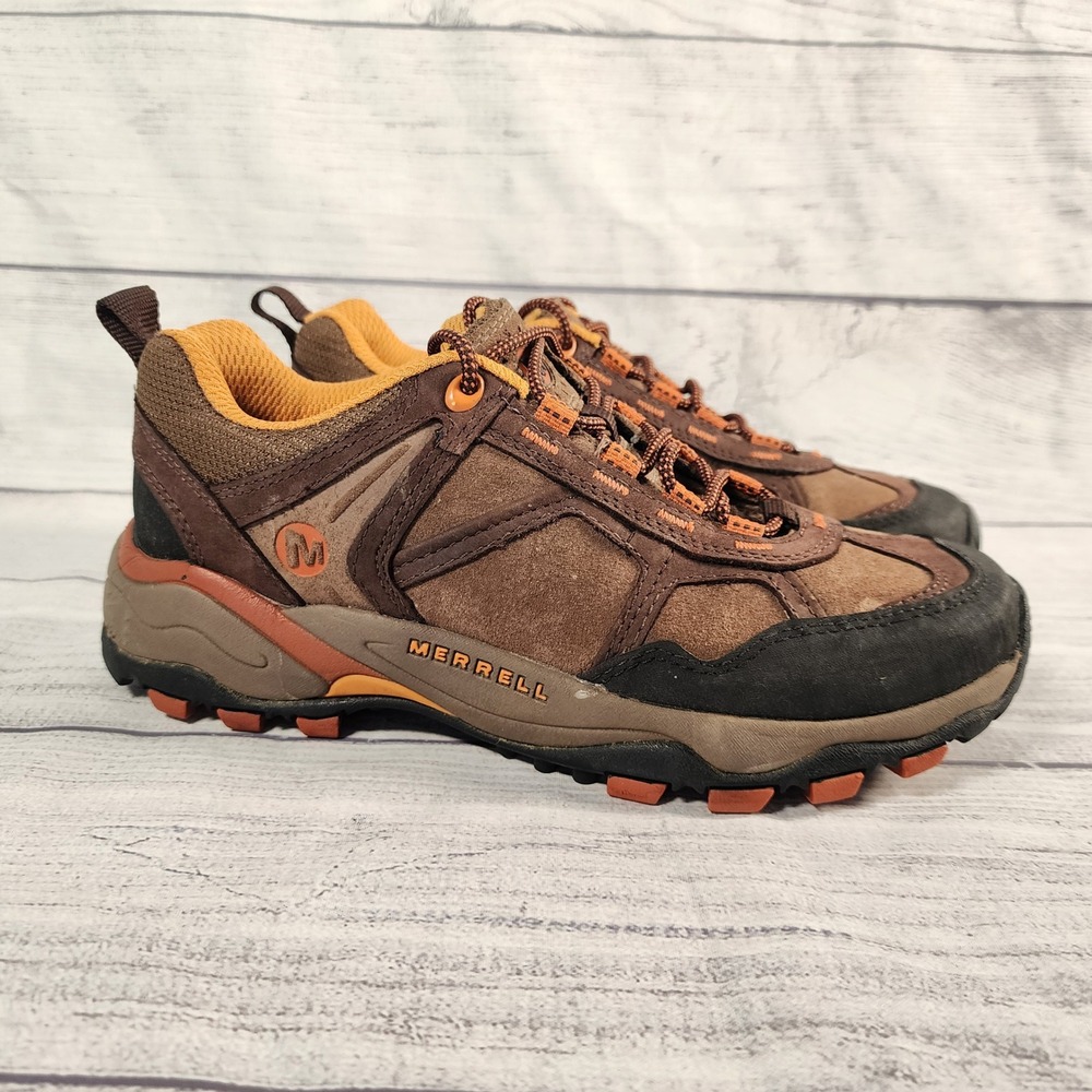 Merrell Pandora Hiking Shoes Womens 7 Coffee Kangaroo Brown Vibram J88310